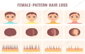 مراحل الصلع الأنثوي - الشبكة العربية لزراعة الشعر